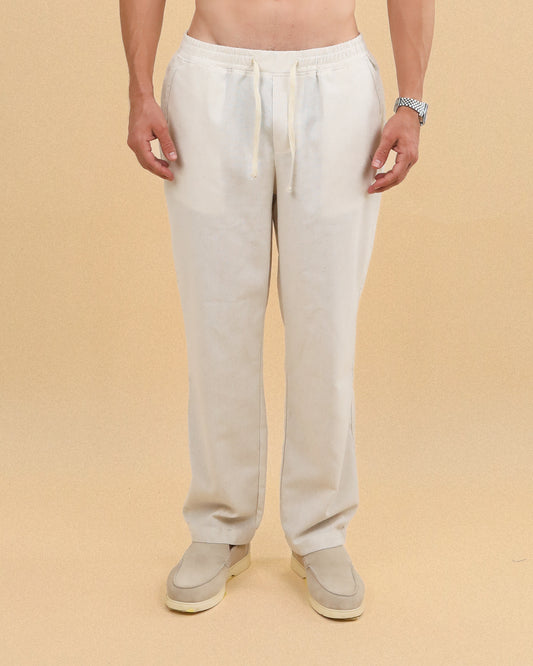 MEN'S BEIGE LINEN PANTS