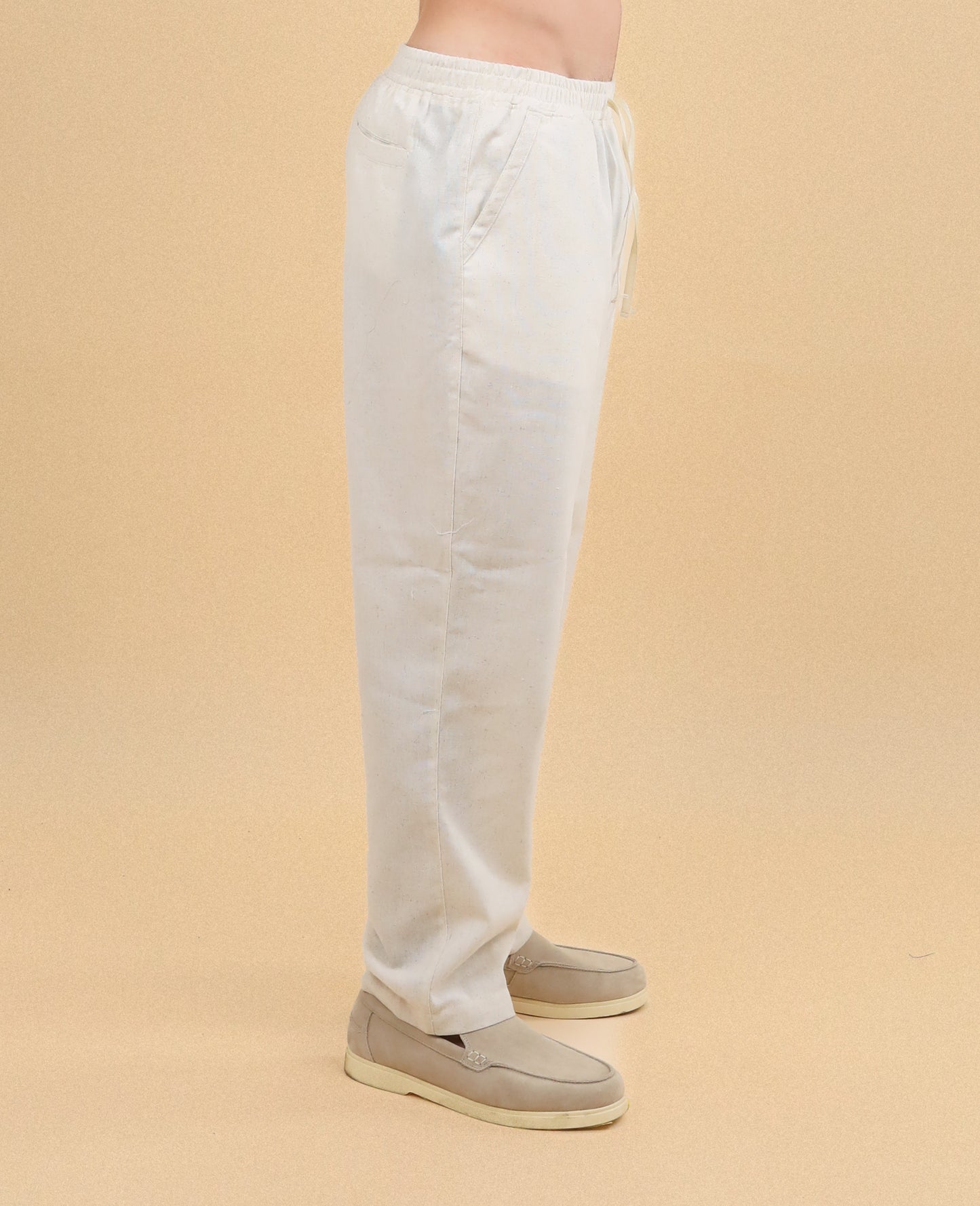 MEN'S BEIGE LINEN PANTS
