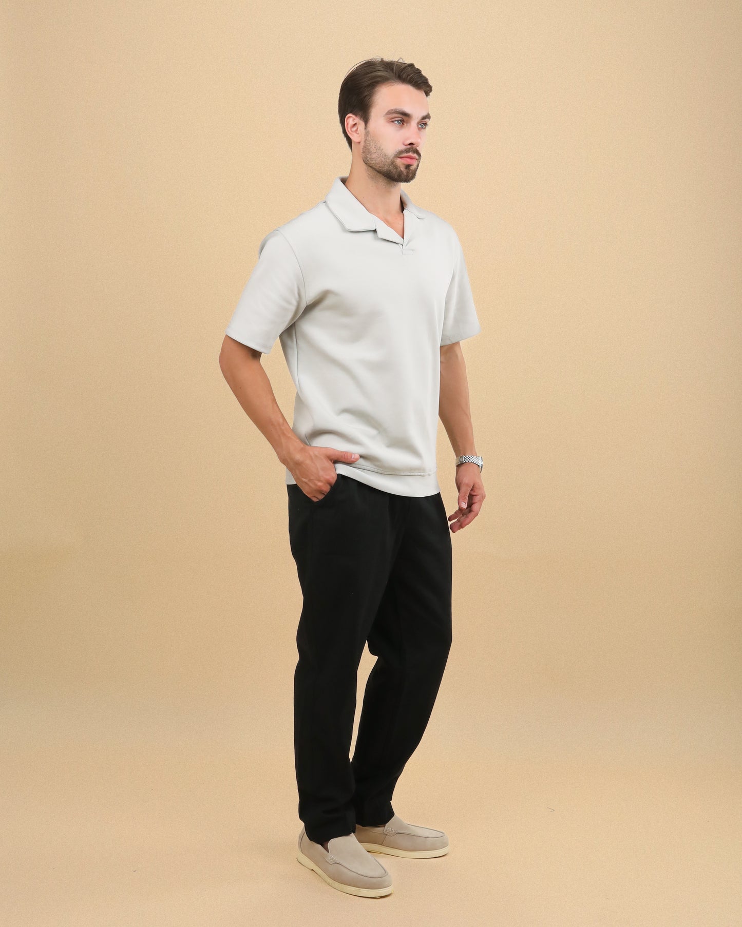 MEN'S BLACK LINEN PANTS