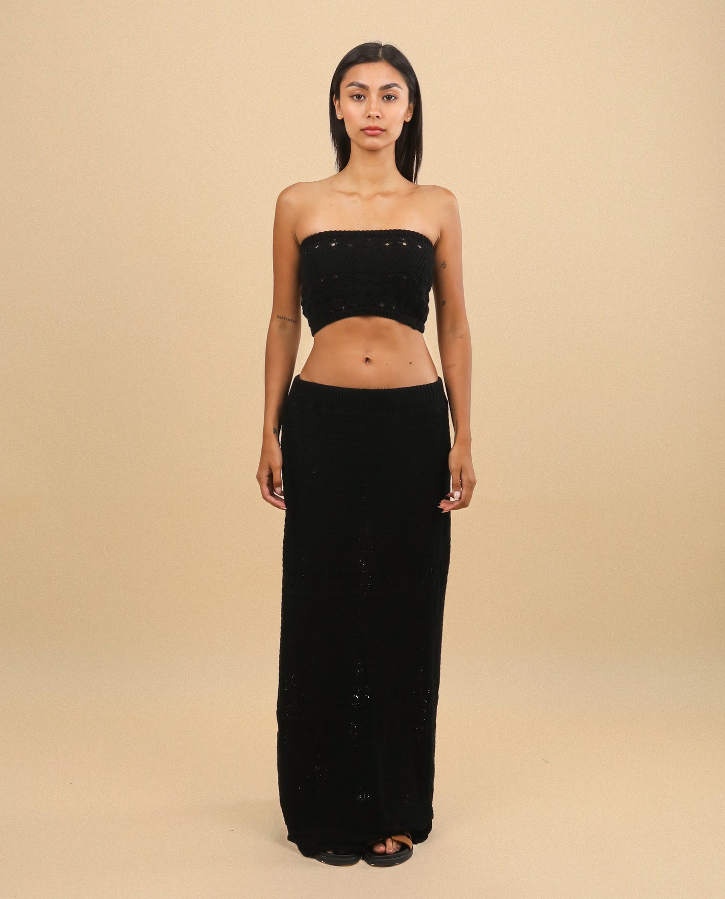 BLACK KNIT SET