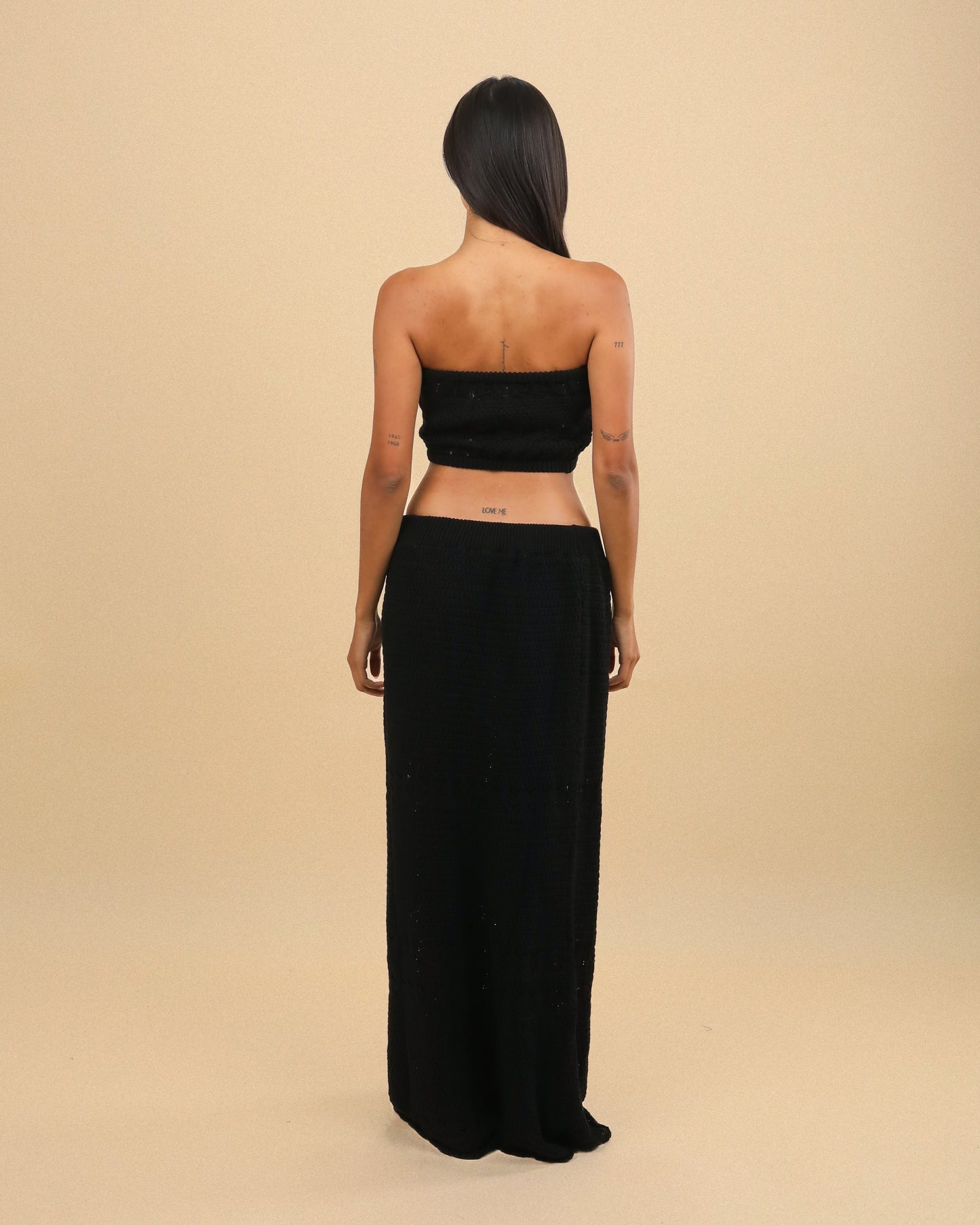BLACK KNIT SET