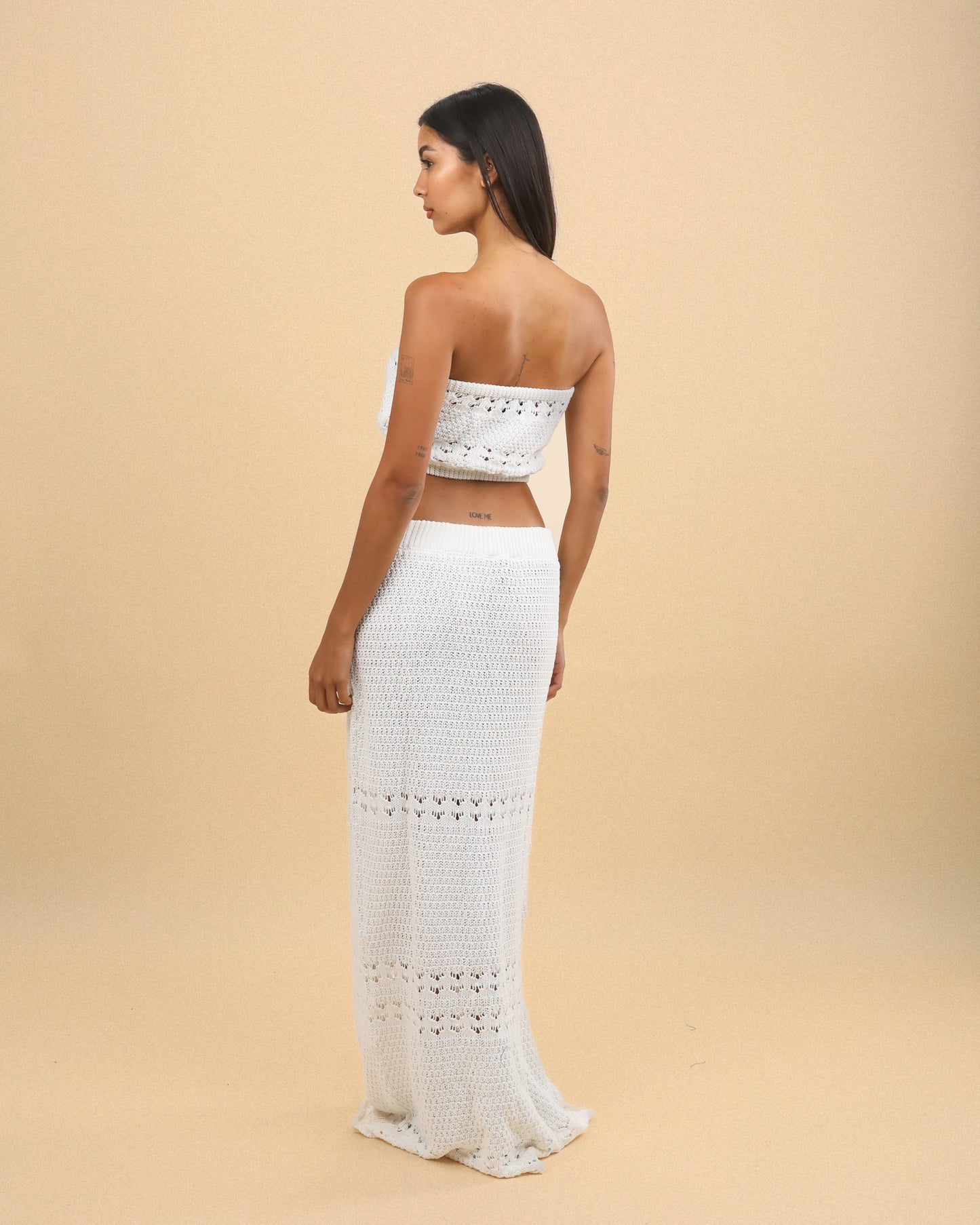 WHITE KNIT SET