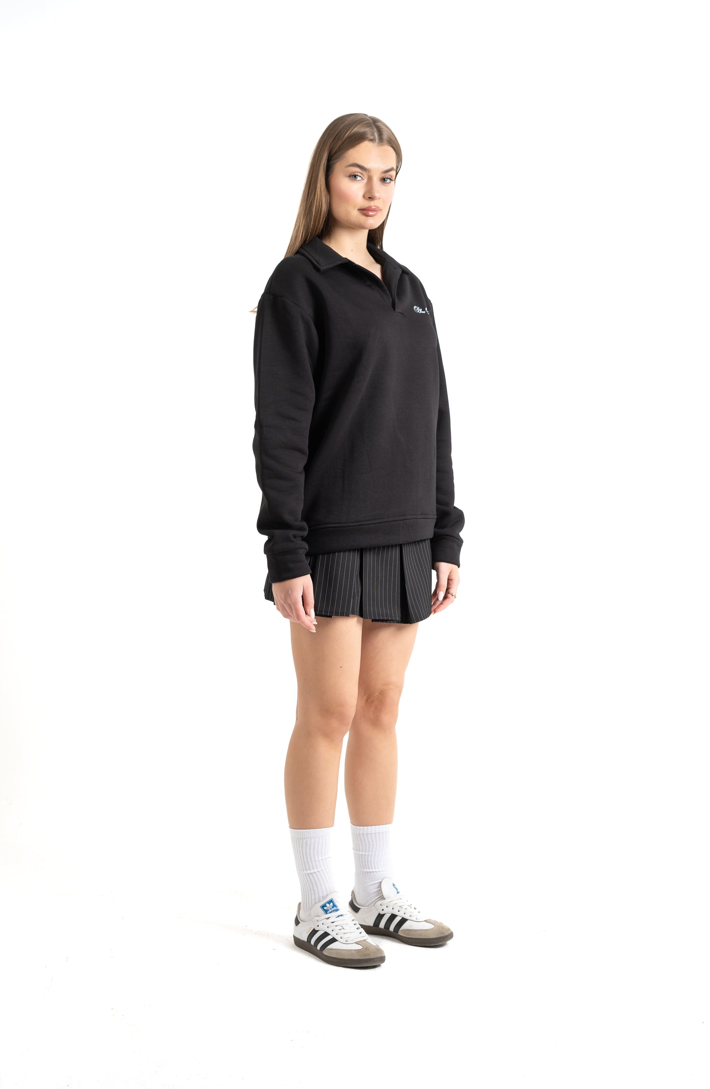 Fleece Black Polo