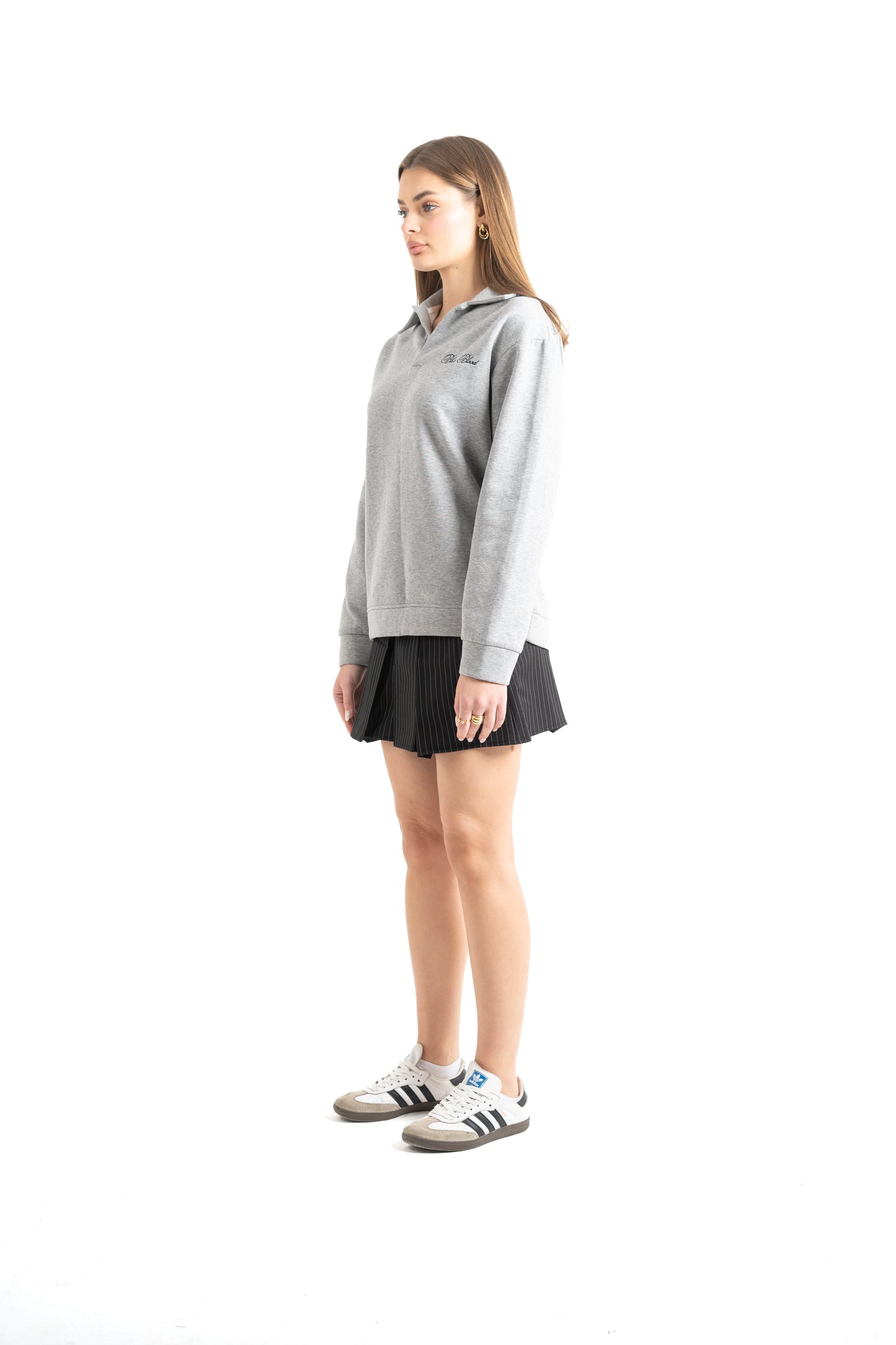 Fleece Grey Polo
