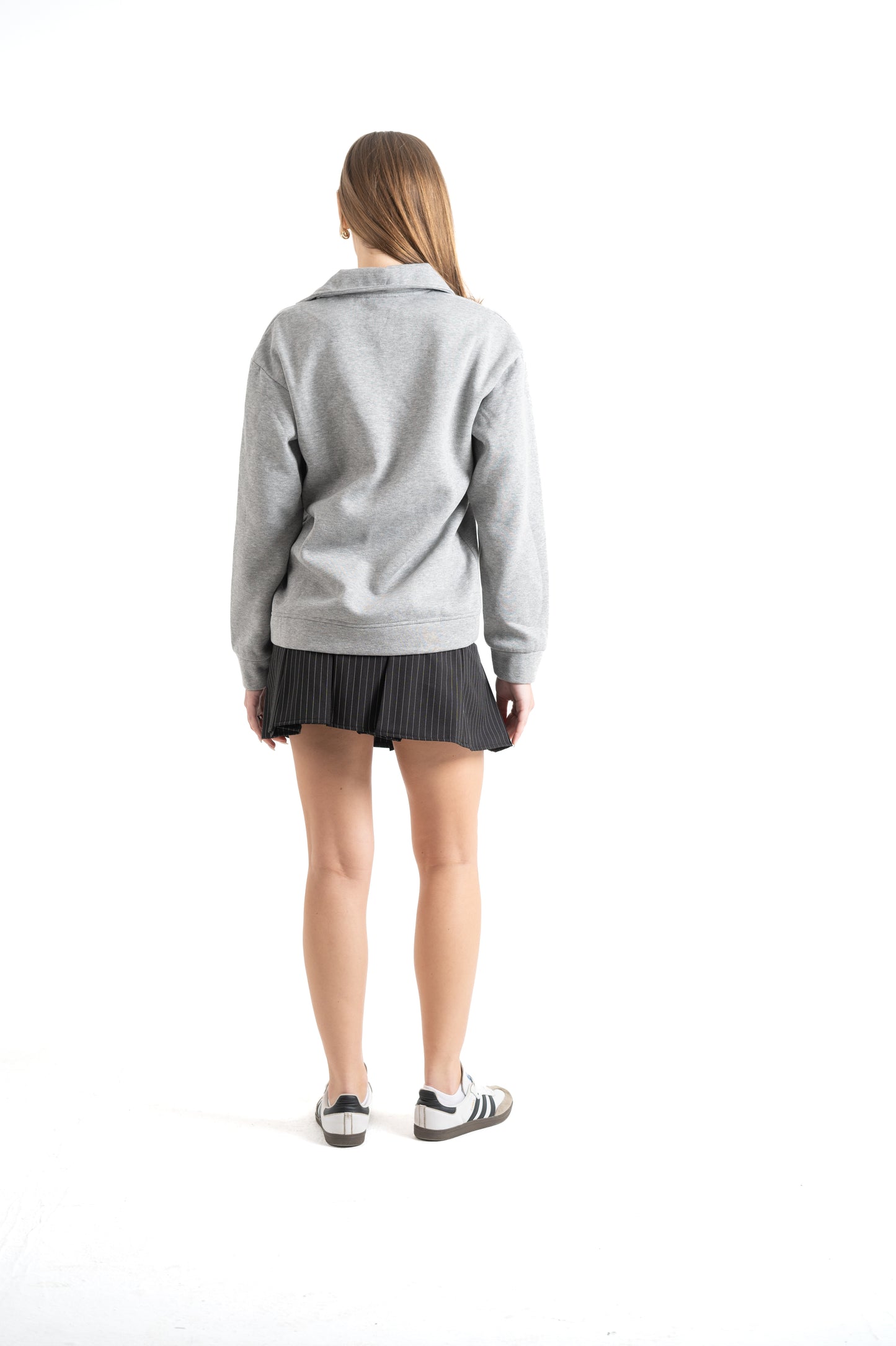Fleece Grey Polo