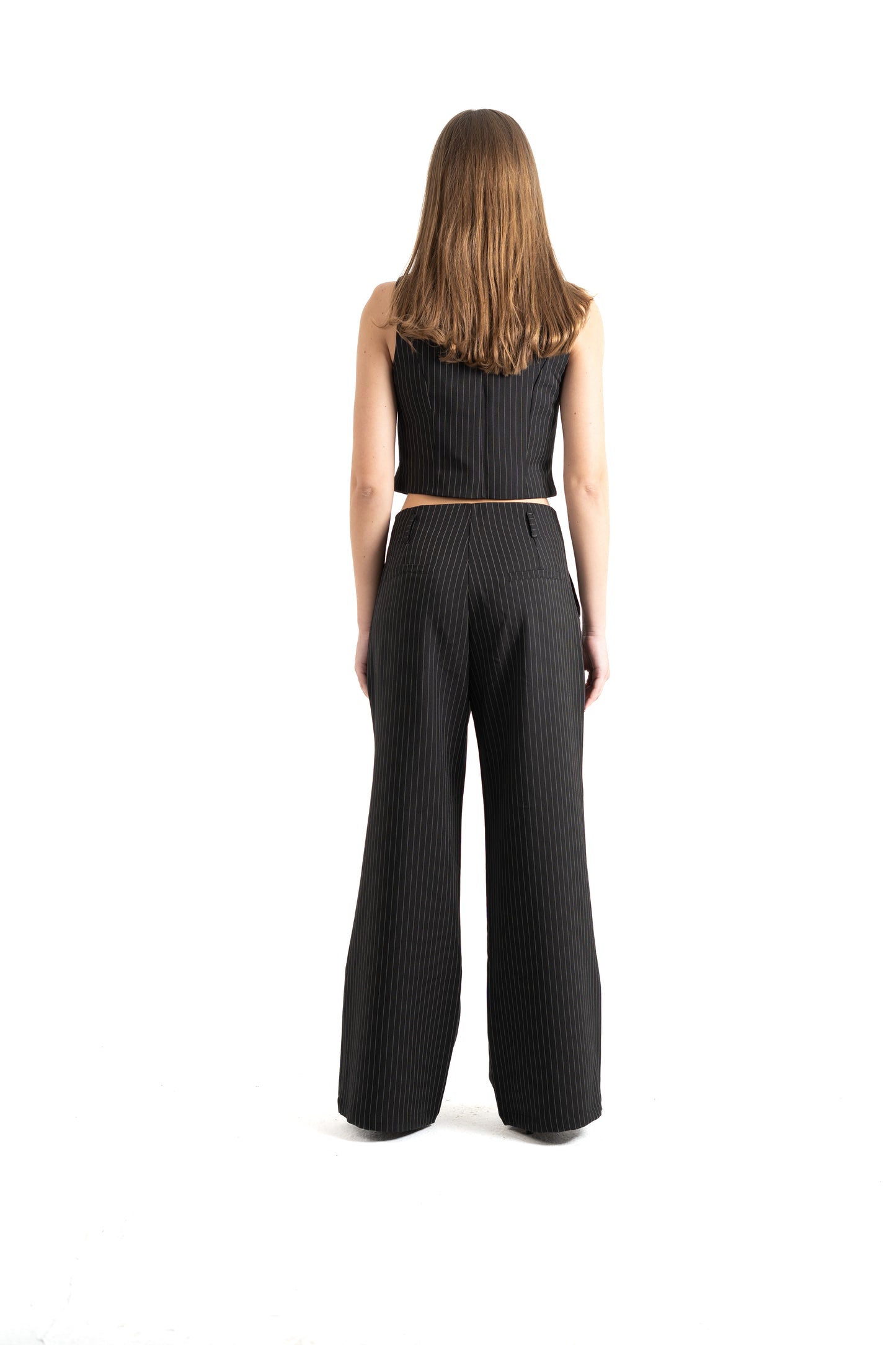 Black Striped Pants