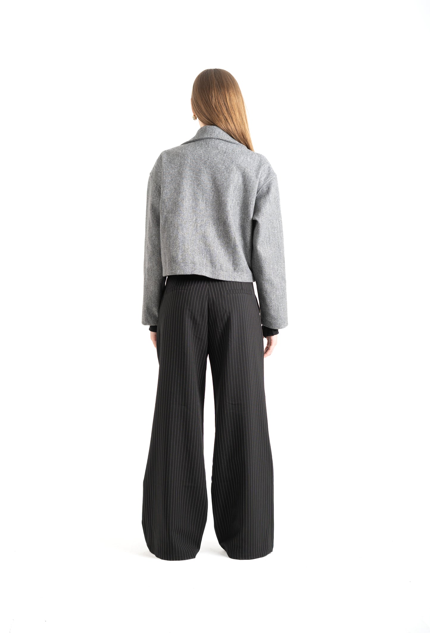 WOMEN’S GREY WOOL BLEND JACKET