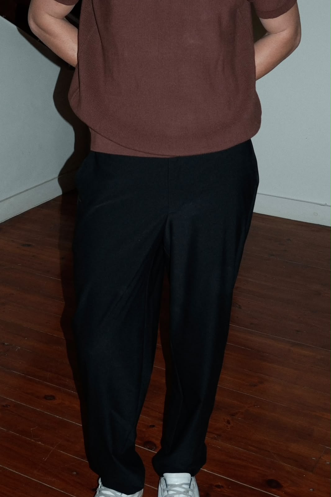 BLACK FORMAL STRETCH PANTS