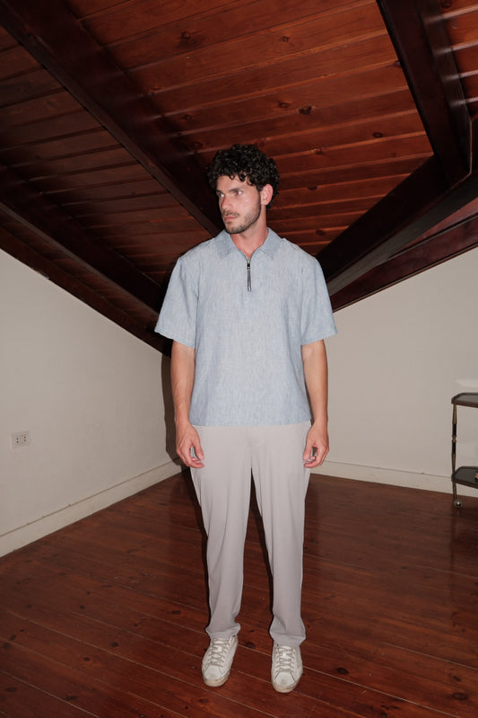 GREY FORMAL STRETCH PANTS