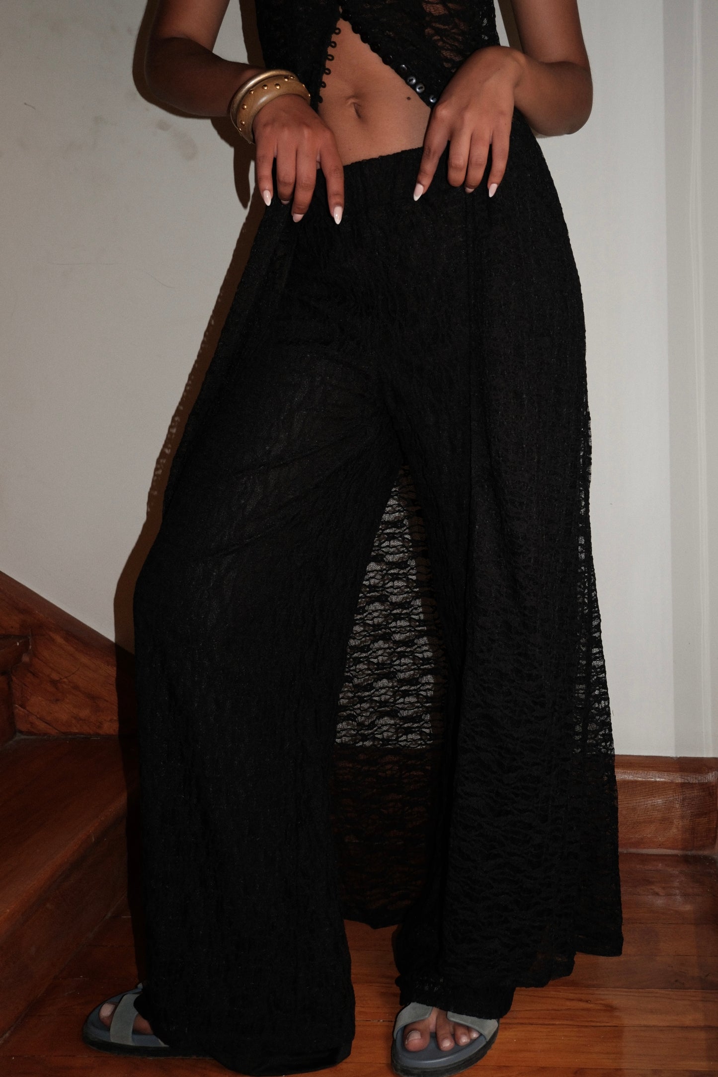 BLACK LACE SET