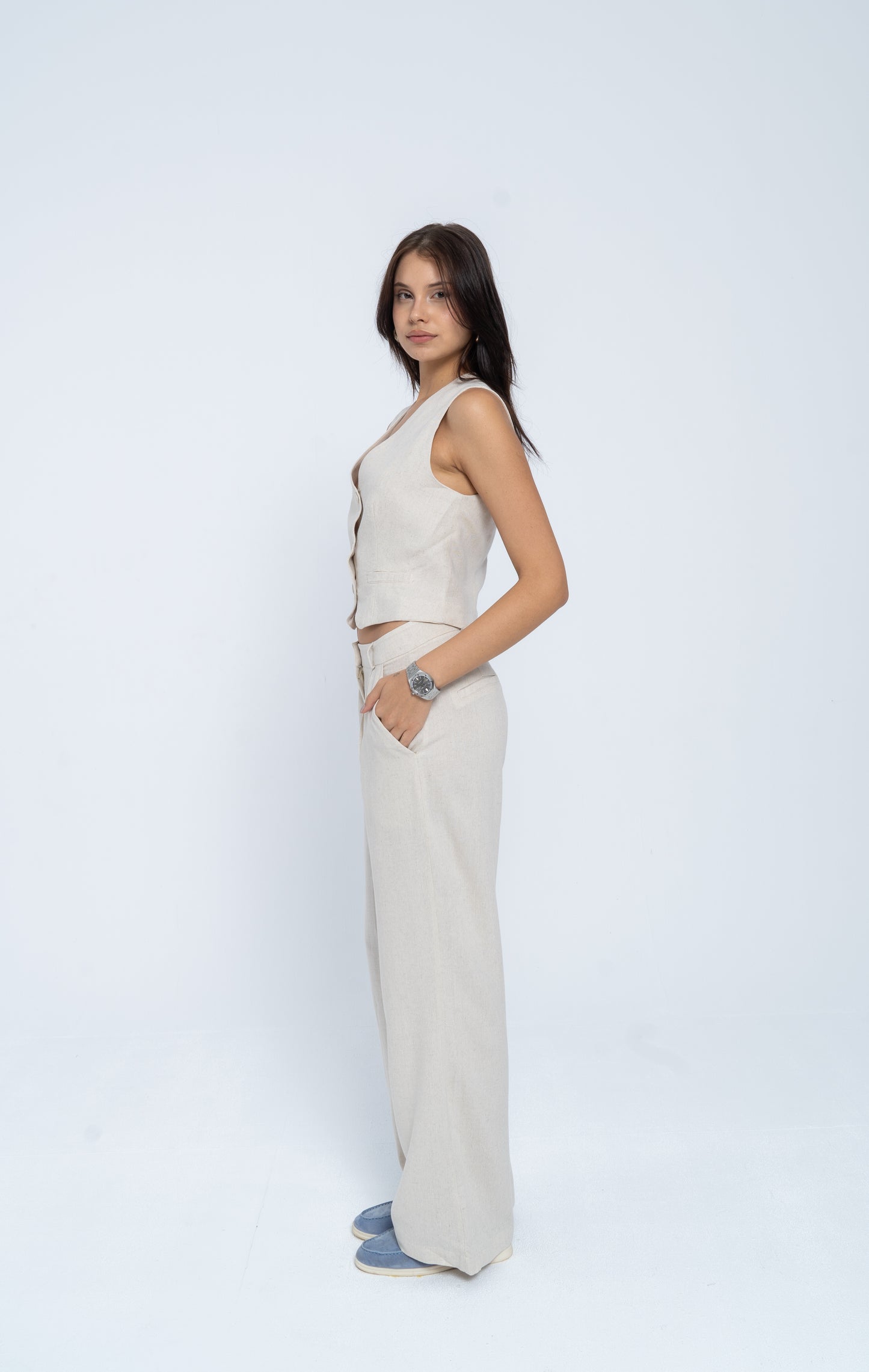 Sandstone Linen Trousers