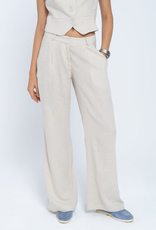 Sandstone Linen Trousers