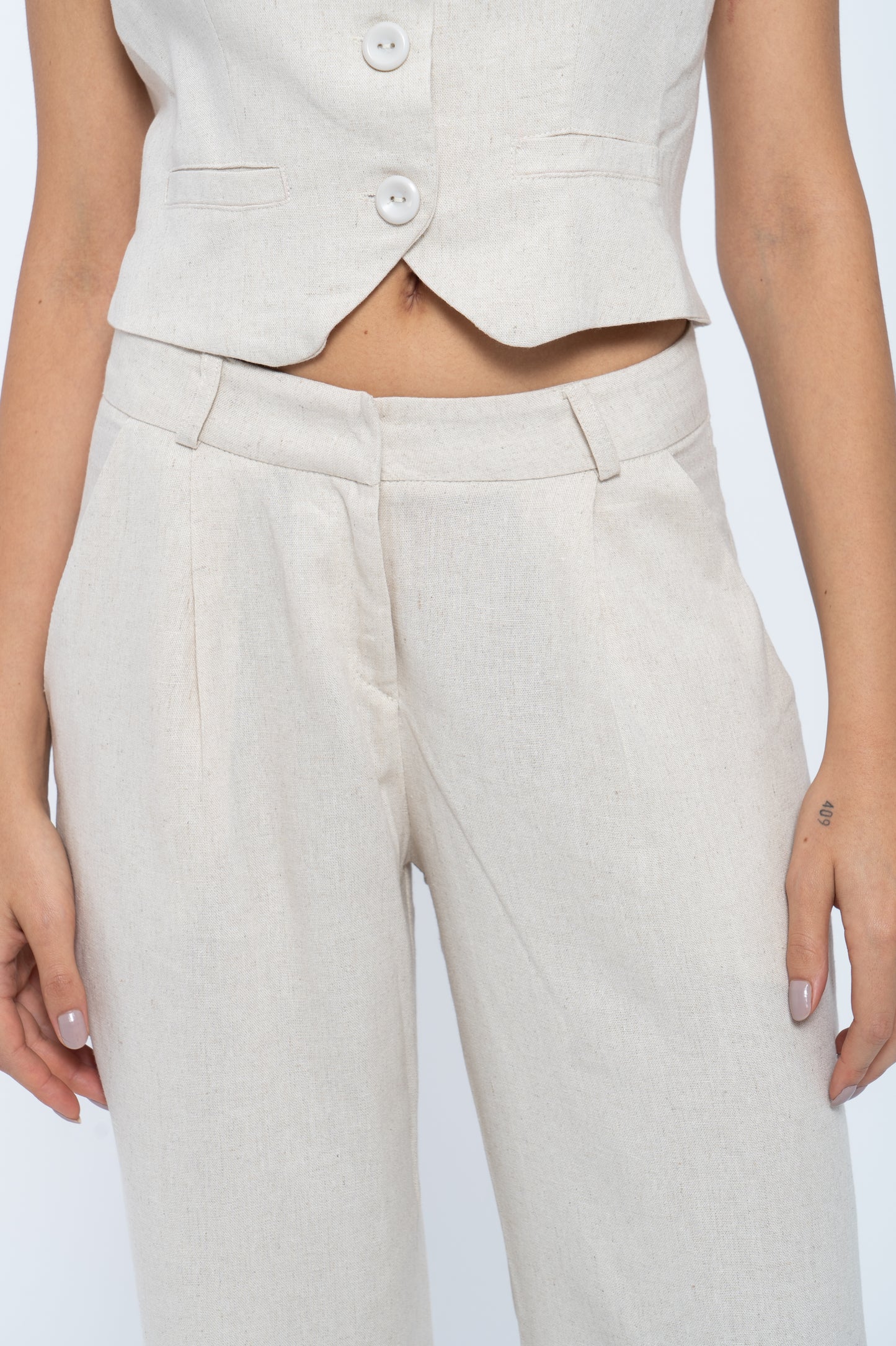 Sandstone Linen Trousers