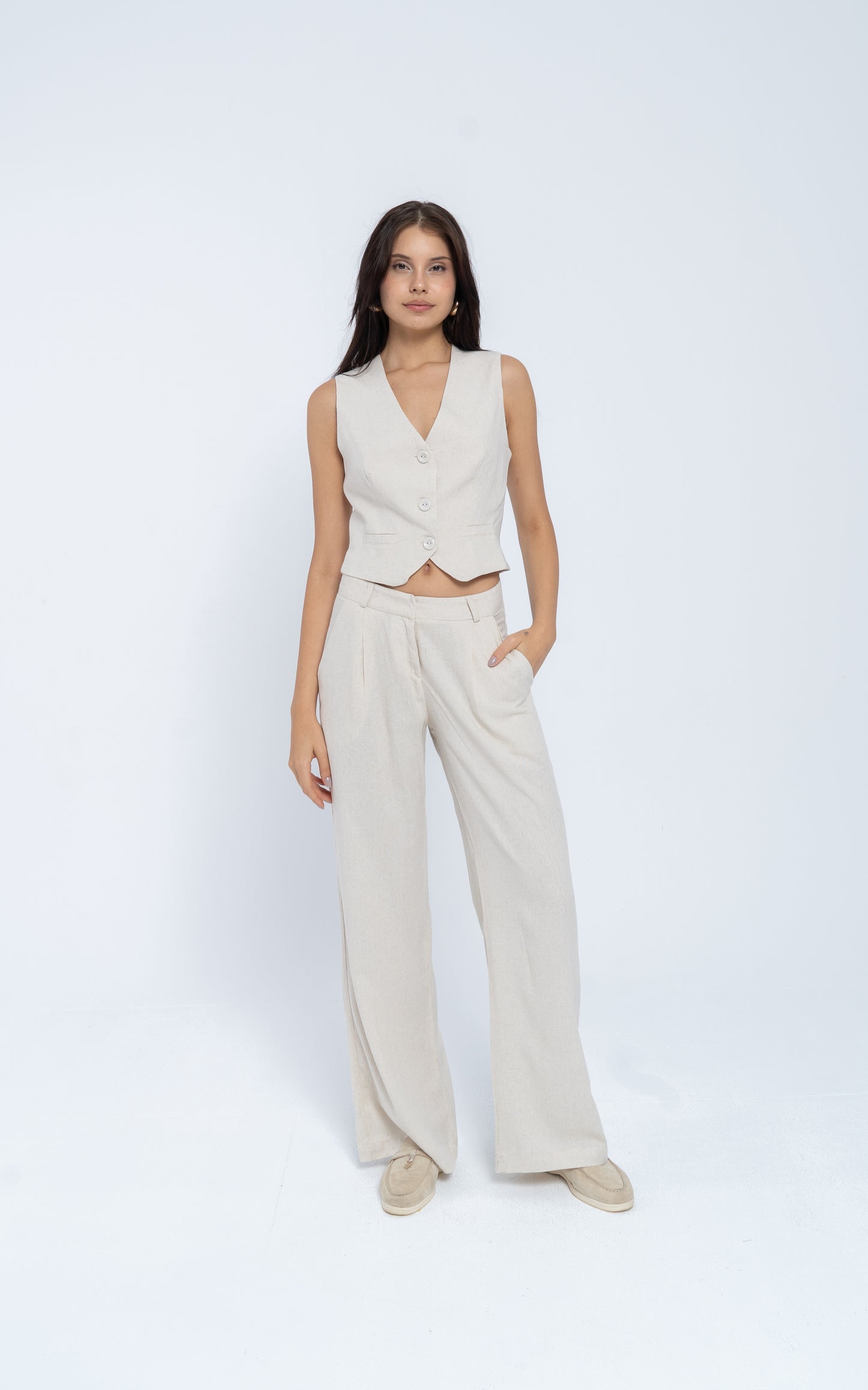 Sandstone Linen Trousers