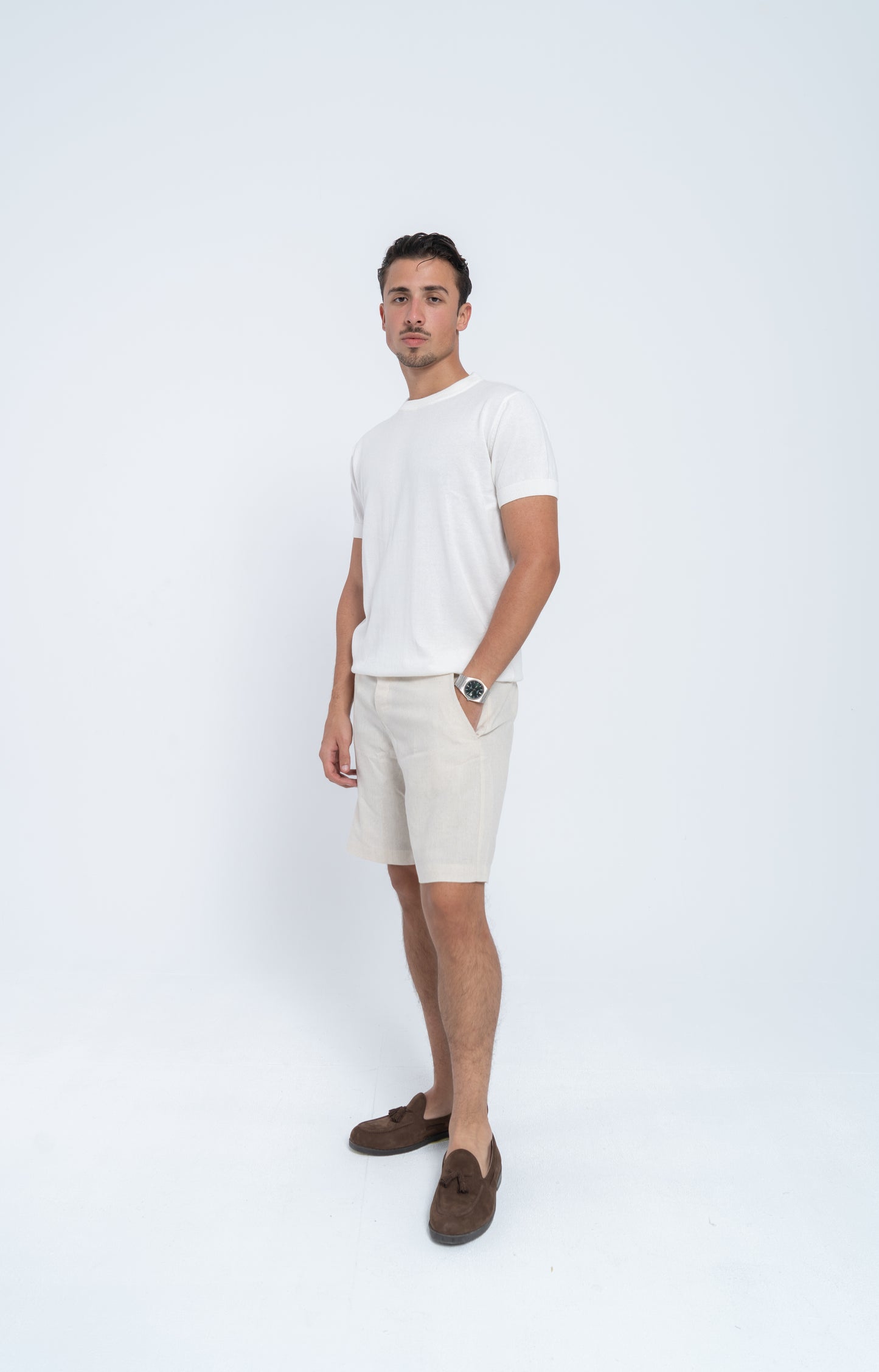 Sandstone Linen Shorts