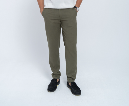 Forest Green Linen Pants