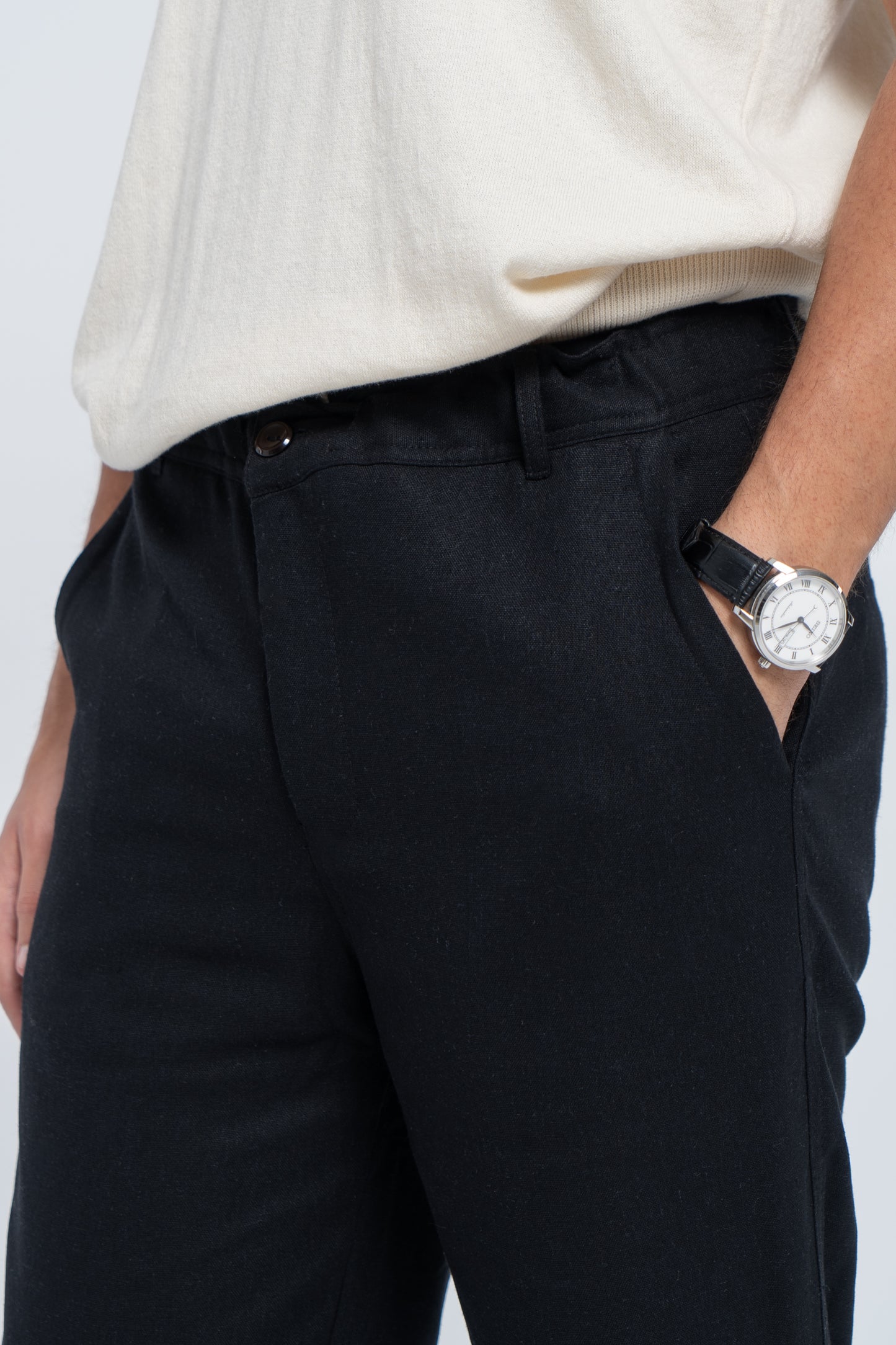 Black Linen Pants