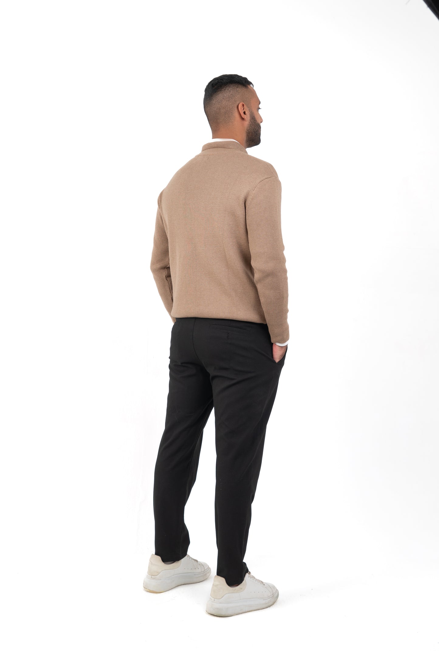 Noble Sands: The Beige Quarter-Zip Essence