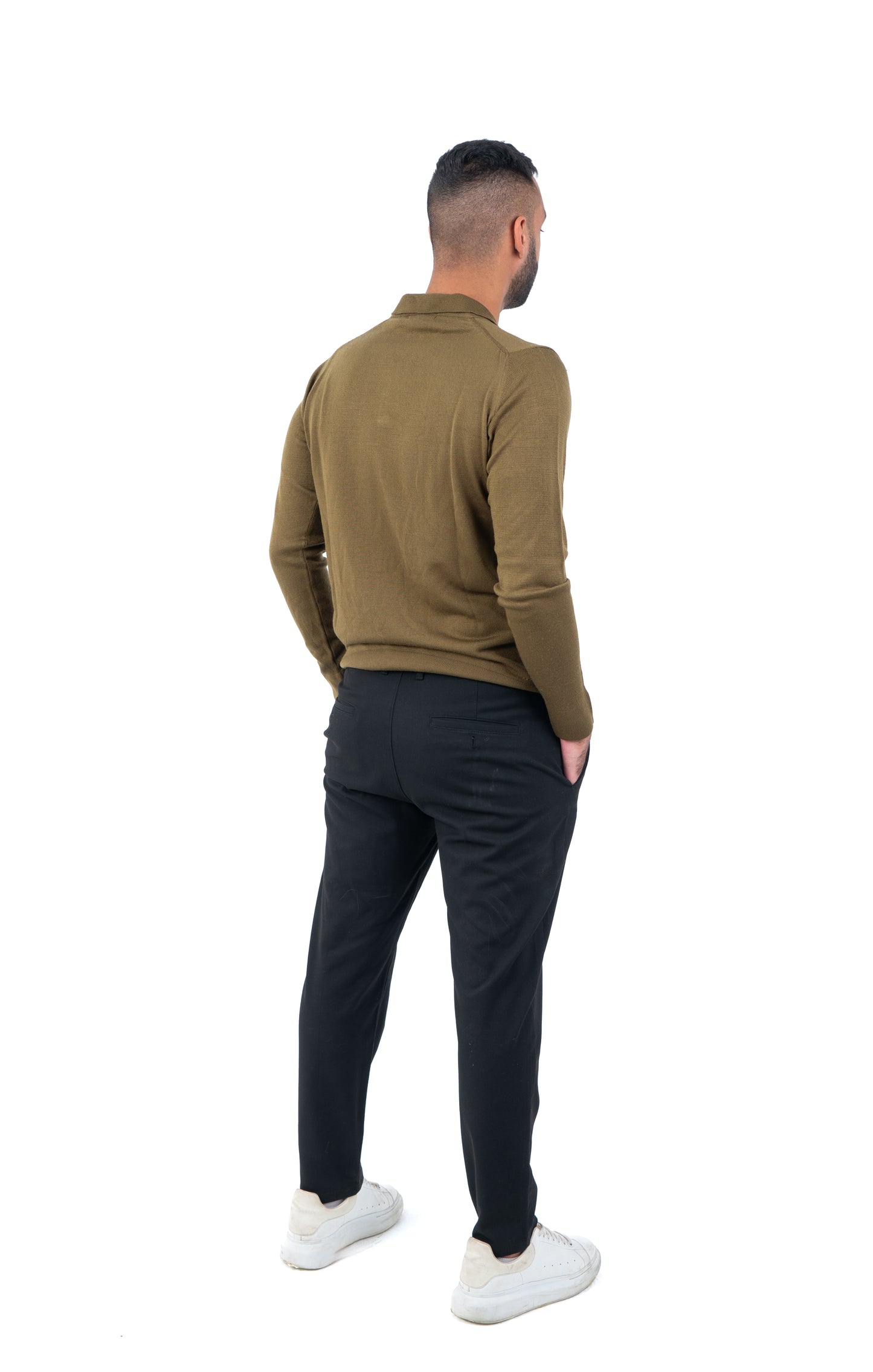 Heritage Olive: Buttonless Knitwear