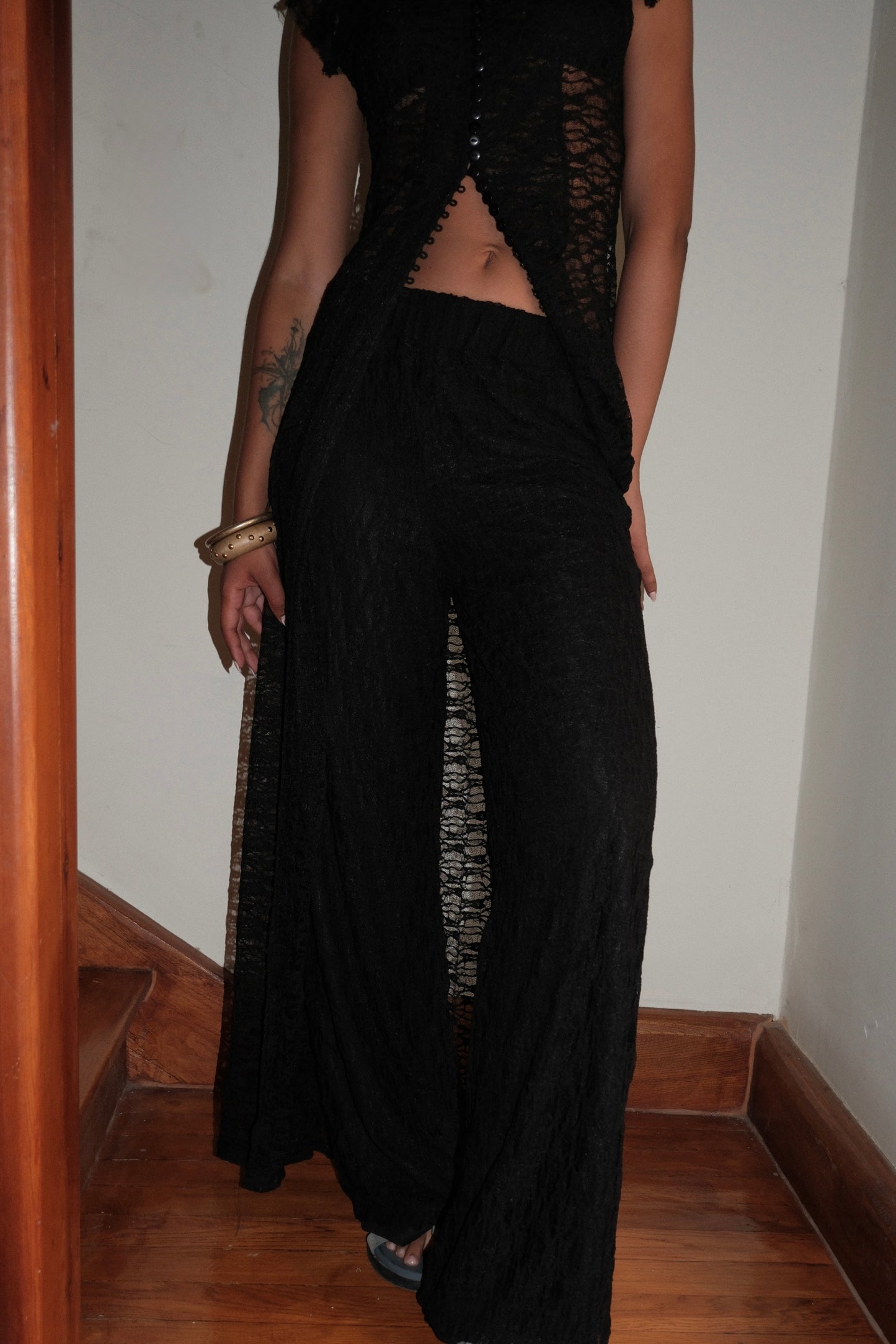 BLACK LACE SET